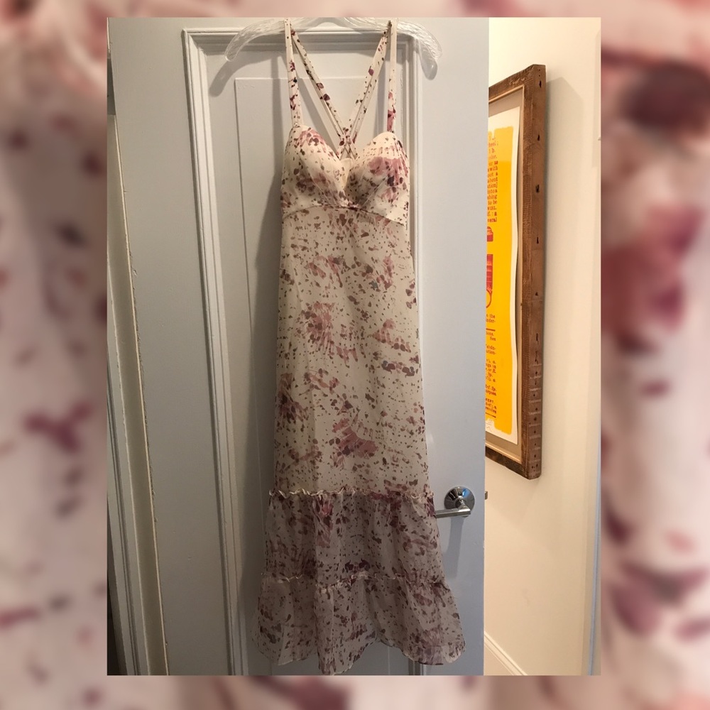 NWT Printed maxi dress